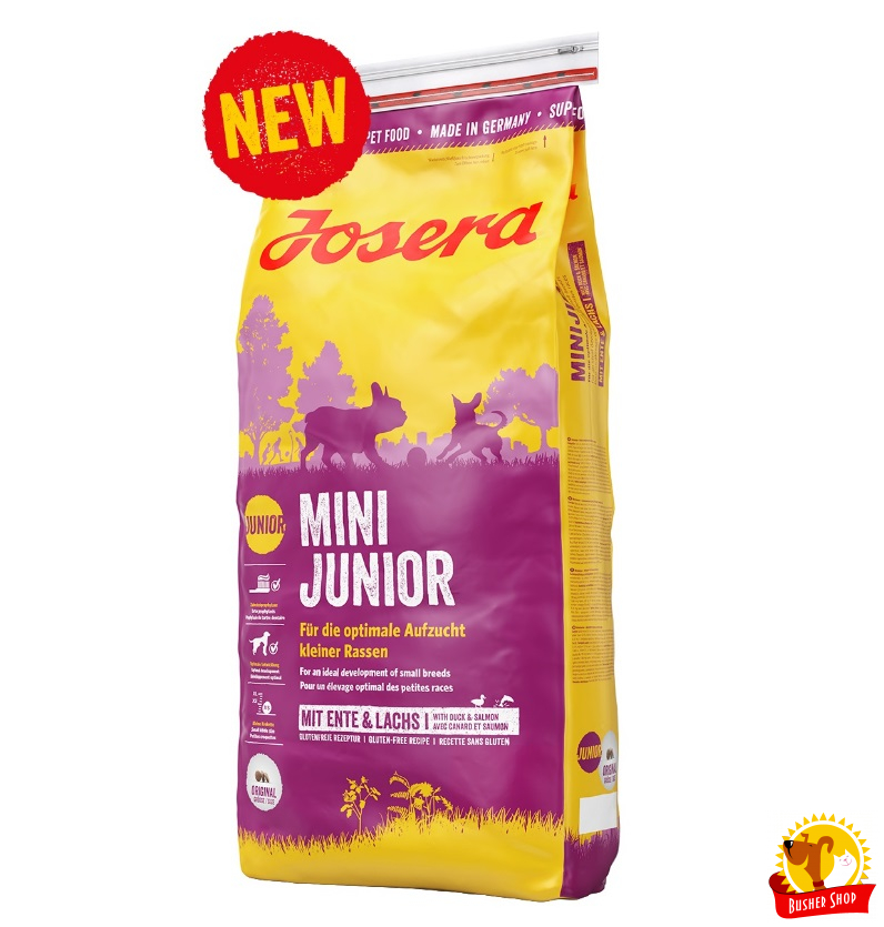 Josera MiniJunior (Junior/Adult Mini 29/18) для щенков и взрослых собак мелких пород 15кг