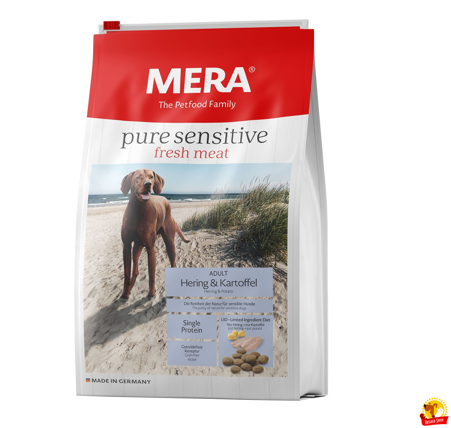 MERA Рure Sensitive  fresh meat Adult Hering&Kartoffel (с сельдью и картофелем)  12,5кг